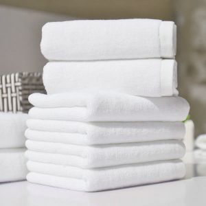 Buy Welhouse India Plain White Face Towel Set Of 6 online