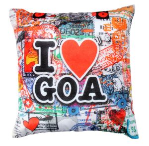 Buy Welhouse goa lovers printed cushion cover online