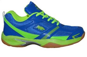 Buy Port Men'S Python Blue Pvc Badminton Shoes online