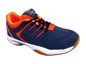 Buy Port Men'S Synthetic Pvc Quantum Spark Blue Badminton Shoes online
