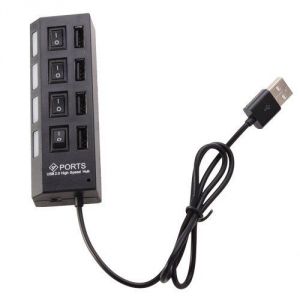 Buy 4-port USB 2.0 High Speed Hub - Black online