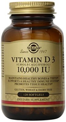 Solgar Vitamin D3 Cholecalciferol 10,000 IU Softgels, 120 Count