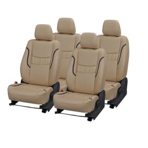 Buy Pegasus Premium Santro Xing Car Seat Cover - (code - Santroxing_beige_black_lotus) online