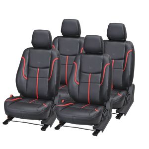 Buy Pegasus Premium Micra Car Seat Cover - (code - Micra_black_red_prime) online