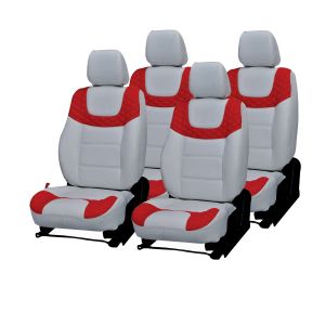 Buy Pegasus Premium Eco Sport Car Seat Cover - (code - Ecosport_white_red_choice) online