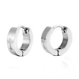 Men Style Silver Christ Cross Hoop Earring Er12004 Men Style Silver Christ Cross Hoop Earring Er12004 Online Best Prices In India Rediff Ping