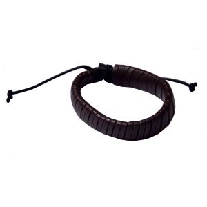 Men Style New Design Brown Leather Snake Bracelet For Men And Boy