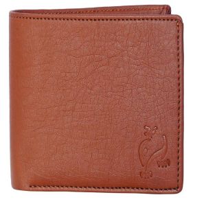 Buy White Bear Men Tan Artificial Leather Album Wallet For Cards online