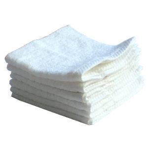 Buy Lushomes Cotton White Face Towel Set (pack Of 6) online