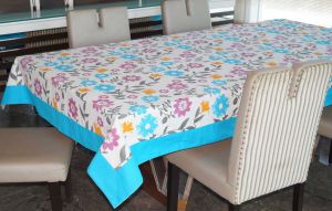 Buy Lushomes 6 Seater Small Flower Printed Table Cloth online