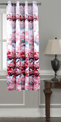 Buy Lushomes Digitally Printed Red Blossom Polyester Blackout Curtains For Windows (single Pc) - Pobcndgpdw1027 online