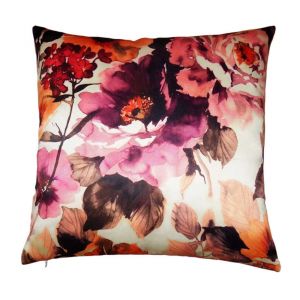 Buy Lushomes Digital Printed Viola Cushion Cover On Premium Whiteout Fabric online