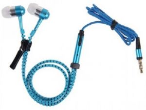 Buy Charzon Zipper Earphones (blue) online