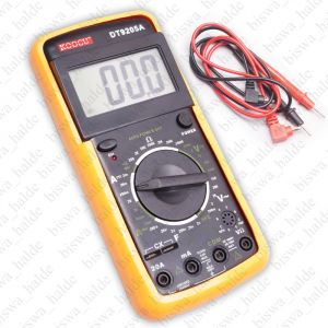 Digital KOCCU DT9205A LCD Handheld Multitester Voltmeter Ammeter Ohm MultimeterT Test Leads-01