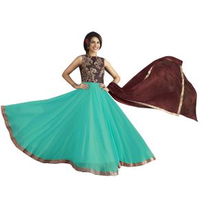 Buy Fashionuma Bollywood Designer Georgette Anarkali Salwar Suit online