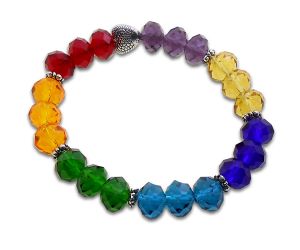 Buy Bright Seven Chakra Crystal Healing Balancing Reiki Healing Faceted Beads Bracelet online