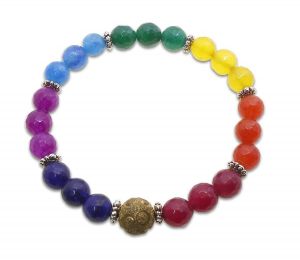 Buy Bright Seven Chakra Crystal Healing Balancing Reiki Healing Faceted Natural Stone Beads Bracelet(jdh-1-jw00011) online