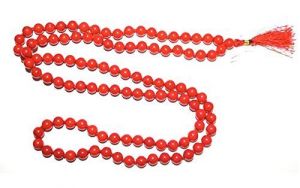 Buy Malabar Gems Red Coral / Moonga (round Beads 2.5 Mm) 108 1 Mala For Japa online