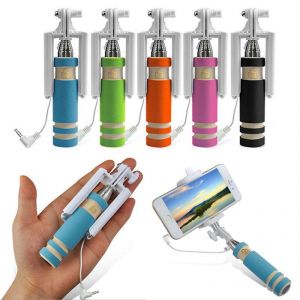 Buy 1 Get 1 Free Mini Selfie Stick With Aux Cable