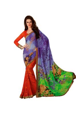 Buy Vipul Branded Designer Chiffon Lace Border Catalog Saree(product Code)_12618 online