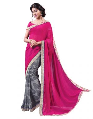 Buy Vipul Womens Georgette Lace Bordered Saree (multicolor)(product Code)_13720 online