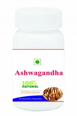 Hawaiian Herbal Ashwagandha Root Extract Softgel Capsule 60 Softgels