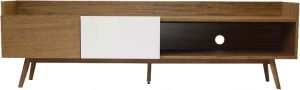 Afydecor Modern Entertainment Unit With Backsplash And Slanted Legs(Product Code)_2532