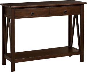 Afydecor Transitional Rectangle Console Table With Two Drawers Having Knobs(Product Code)_3028