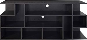 Afydecor Contemporary Entertainment Unit With Thick Table Top And Multiple Open Shelves(Product Code)_3166