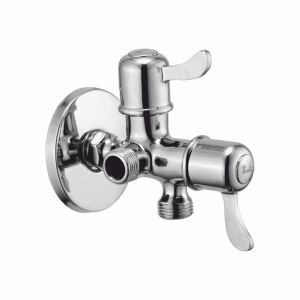 Buy Oleanna Magic Brass 2 In1 Angle Valve Silver Taps & Faucets online