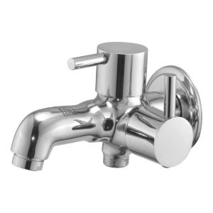 Buy Oleanna Flora Brass 2 In1 Bib Cock Silver Taps & Faucets online