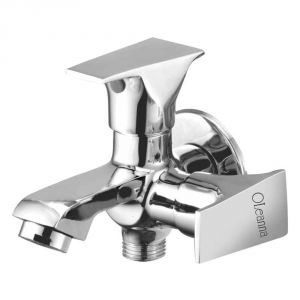 Buy Oleanna Global Brass 2 In1 Bib Cock Silver Taps & Faucets online