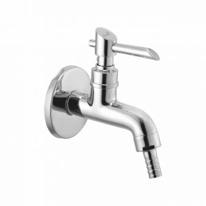 Buy Oleanna Fancy Brass Nozzle Bib Cock Silver Taps & Faucets online