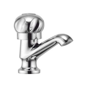 Buy Oleanna Moon Brass Pillar Cock Silver Taps & Faucets online