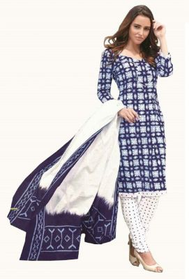 Buy Padmini Unstitched Printed Cotton Dress Materials Fabrics (product Code - Dtbjdenim1009) online