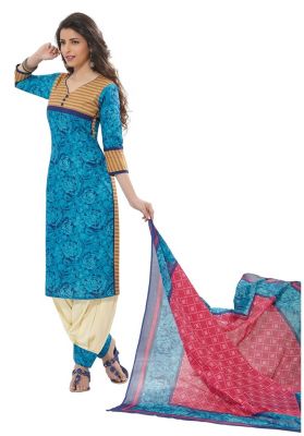 Buy Padmini Unstitched Printed Cotton Dress Materials Fabrics (product Code - Dtafspl2903) online