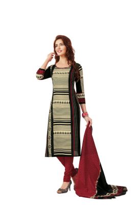 Buy Padmini Unstitched Printed Cotton Dress Material (product Code - Dtafblackbeauty3306) online