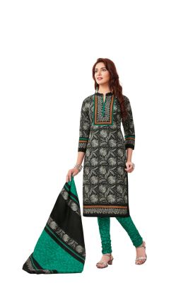Buy Padmini Unstitched Printed Cotton Dress Material (product Code - Dtafblackbeauty3309) online