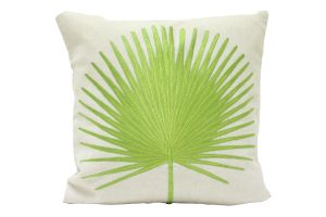 Buy Blueberry Home Cotton fabric Green color Cushion cover online