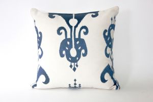 Buy Blueberry Home Cotton fabric white color Cushion cover online