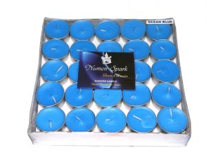 Buy Ocean Blue Tea-light Candle(pack Of 50) online