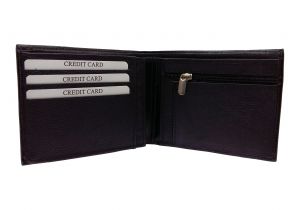 Dark Bull Strap Textured Black Premium Mens Genuine Leather Wallet By GetSetStyle GBGLW-BLK-7053