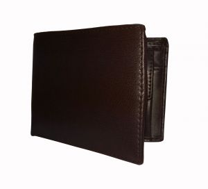 Choco Dark Brown Solid Premium Mens Genuine Leather Wallet By GetSetStyle GSSNP-BRN-7091