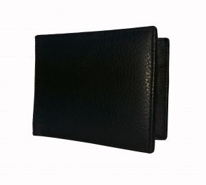 Dark Bull Strap Textured Black Premium Mens Genuine Leather Wallet By GetSetStyle GSSRE-BLK-7065
