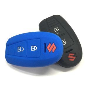 Buy Autoright Silicone Key Cover Black Blue For Suzuki Ciaz / S Cross / Baleno Smart Key (2.00) online