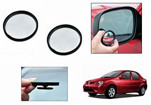 Buy Autoright 3r Round Flexible Car Blind Spot Rear Side Mirror Set Of 2-mahindra Logan online