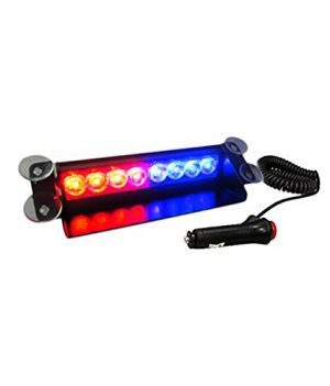 Buy Autoright Red/blue 8led Car Dash Strobe Flash Light 3 Modes For Mahindra Verito Vibe online