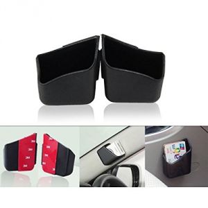 Buy Autoright Car Pillar Storage Pockets Set Of 2 Black For Skoda Rapid online