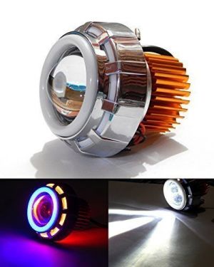 Buy Autoright Projector Lamp LED Headlight Lens Projector Blue White And Red For Suzuki Gs 150r online