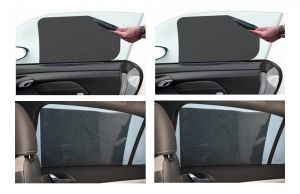 Buy Autoright Universal Car Window Water Mesh Screen Sunshade Curtain - Window Curtain Set Of 4 For Chevrolet Beat online